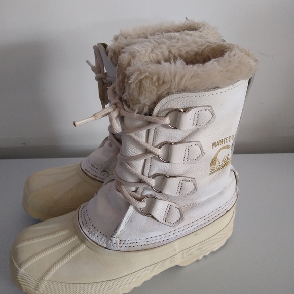 sorel white boots women